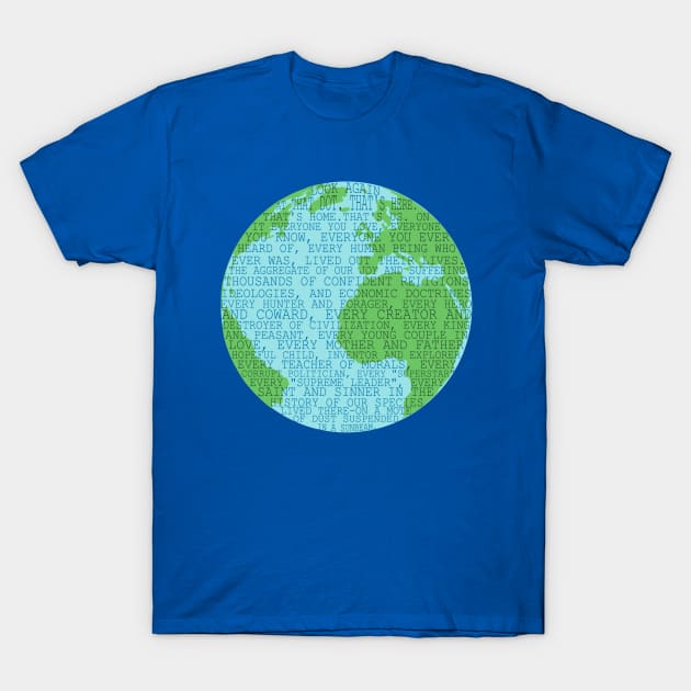 Pale blue dot T-Shirt by Boogiebus